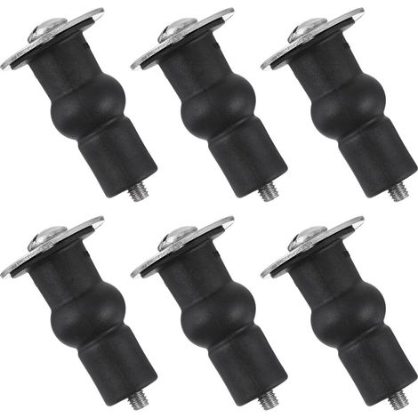 6 pièces Fixations Siège Toilette Vis, Acier Inoxydable (1/5)
