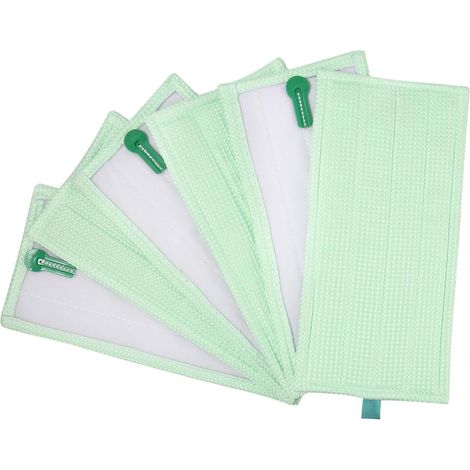 Passendes Set mit 6 Ersatztüchern für Vorwerk Kobold MF600, SP600, SPB100, SP7 und SP600S aus Mikrofaser, Reinigungstücher für Wischmoppköpfe, wiederverwendbar und waschbar