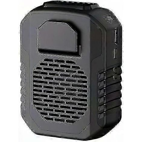 6000-mAh-USB-Ventilator, tragbare kabellose Klimaanlage, Mini-Gürtelclip-Ventilator für Outdoor-Sportarten, freihändige Kühlung, tragbarer Nackenbügel (1/4)