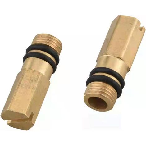 Flexibler Stopfen, M10 Messing-Dichtungsstopfen – 2 Stück für Warm- und Kaltwasserzuläufe, 10 mm Gewindestopfen