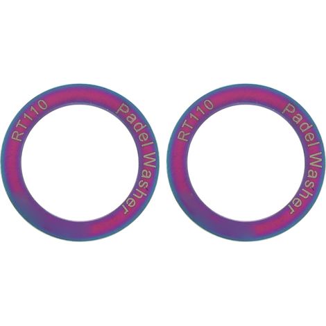 2 Pièces Rondelles de Pédale Vélo Alliage Titane Étanche Antirouille Réduction Friction Bruit Route Couleurs (1/5)