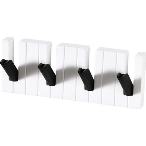 Generic Wandmontierter Schlüsselaufbewahrungshaken für den Eingangsbereich, ohne Stanzen, Klavierhaken mit vier Gittern, für Küche, Badezimmer, Wohnzimmer, Haken 19 cm (Typ B)