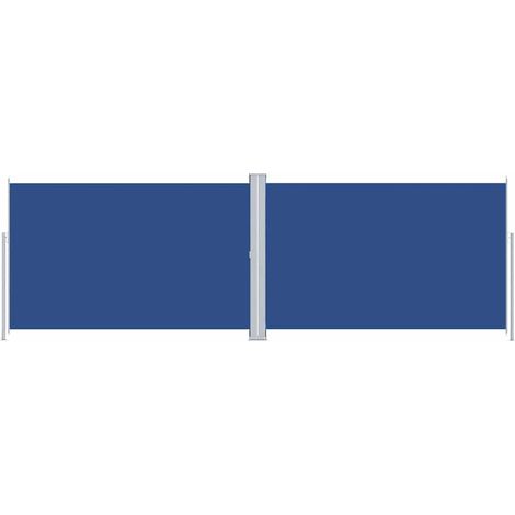 Maison Exclusive - Seitenmarkise Ausziehbar Blau 220x600 cm