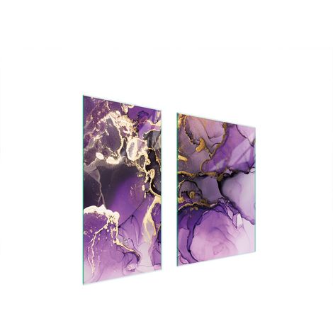 GLASSCHUTZPLATTE 75x52 LILA