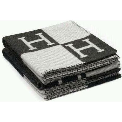 Coussin décoratif en laine cachemire imitation, housse de canapé et plaid, noir et blanc, lot moderne
