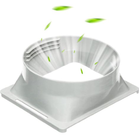 1 Coupleur Tuyau Climatisation Fileté ABS 5,9 Pouces Connecteur Échappement Ventilation Maison Bureau