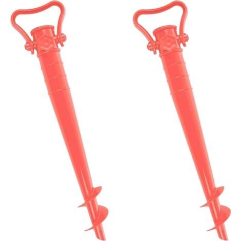 X2 Sonnenschirmständer für den Strand. Robuster, leichter und langlebiger Sonnenschirmständer. Ideales Strandaccessoire. (1/4)