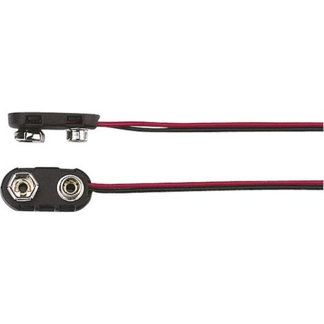 TRU COMPONENTS 18-3786 Batterieclip 1x 9 V Block Druckknopfanschluss