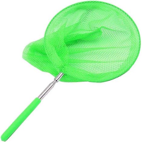 Épuisette de pêche rétractable pour enfants, épuisette à papillons, filet à insectes, attrape-poissons et crabes avec manche télescopique, jouet pour bassin de jardin, cadeau idéal pour les enfants, é (1/5)