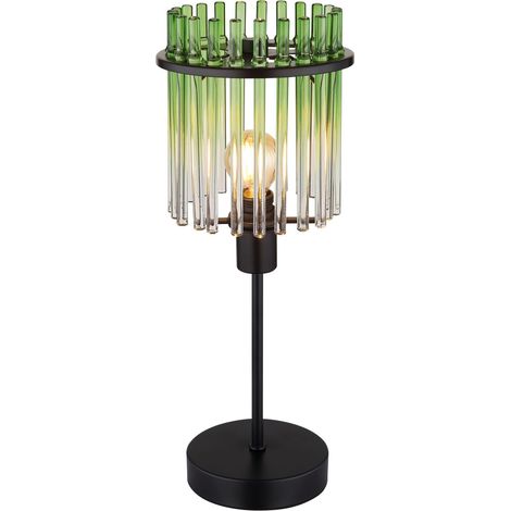 Globo - lámpara de mesa - GORLEY - verde - vidrio - Ø 15cm - E14