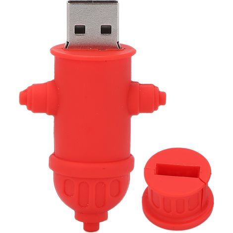 Clé USB en forme de borne d'incendie, 16 Go, pour le transfert de données à la maison ou au bureau.