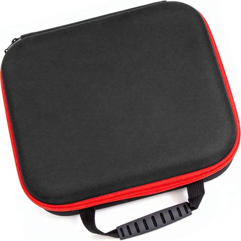 Mallette rigide transport outils PU EVA pour perceuse meuleuse avec poche filet et poignée caoutchouc (1/5)