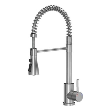 Küchenarmatur steiner Edelstahl drehbar 44 cm