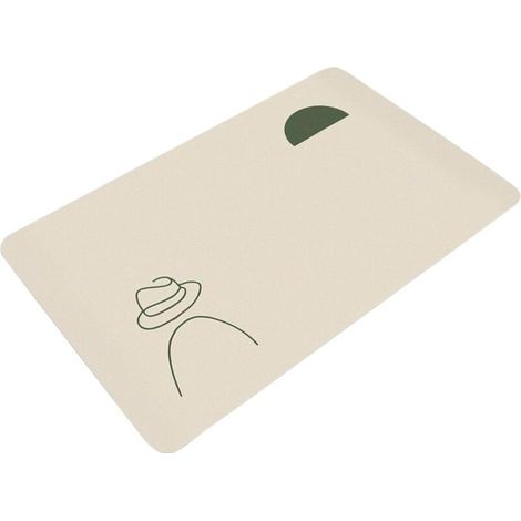 Alfombrilla de baño con estampado animal minimalista para baño, cocina y entrada, de uso muy extendido. (1/4)
