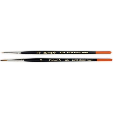 Lot de 2 pinceaux ronds Kolinsky S Raphaël n°5/0 et 0 martre série 8404 (1/3)