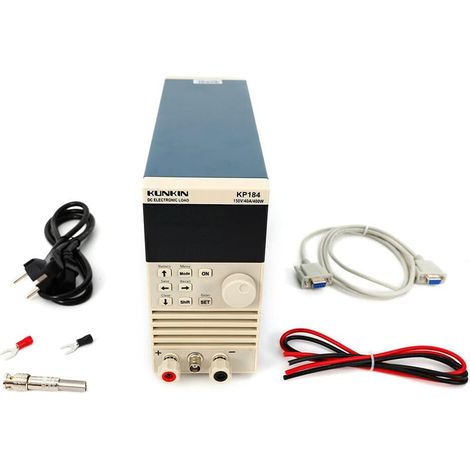 Comprobador electrónico de carga de CC KP184, Capacidad de carga de batería, Comprobador de 1-150 V, 0-40 A, Pantalla digital de un solo canal