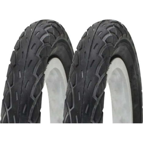 2x Pneu 12 1/2x2 1/4 (62-203) noir vélo cycle enfant draisienne vtt poussette