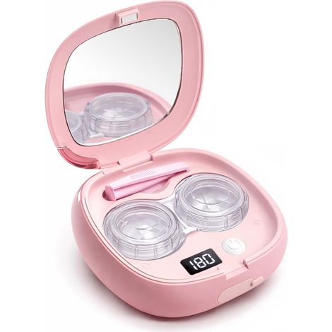 Nettoyeur à ultrasons pour lentilles de contact, Kit de nettoyage portable et rechargeable (1/5)