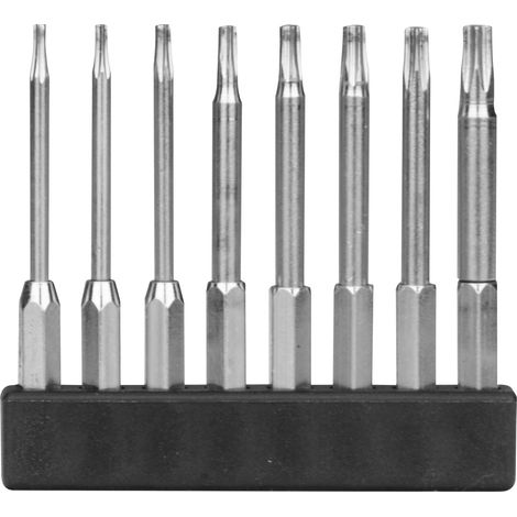 Donau-elektronik MBS77 TORX Bit-Satz verchromt 8 Teile