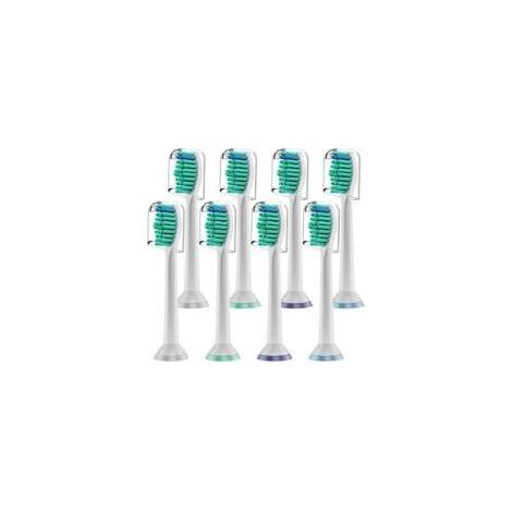 Lot de 8 têtes de brosse de rechange compatibles avec les brosses à dents électriques Philips Sonicare. têtes de brosse à dents HX6014. compatibles avec les modèles des séries HX3/HX6/HX9/HX8/HX7 (1/4)