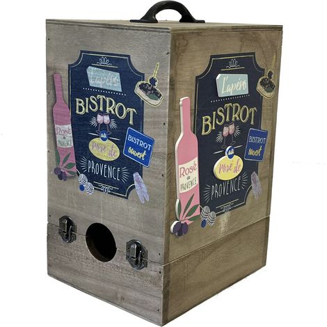 Cache-cubi en bois - Bistrot (1/2)