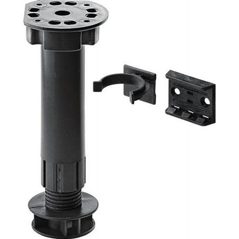 HETTICH Sockelverstellfuß Kunststoff schwarz Verstellbereich 100 - 170 mm (1/2)