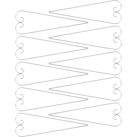 Lot de 20 crochets de berger pour l'extérieur, marqueurs de jardin en métal (1/5)