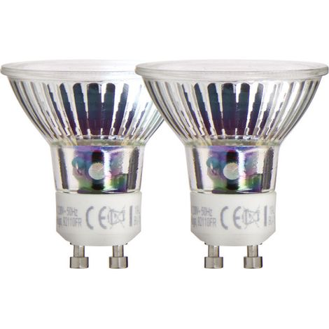 Lot de 2 ampoules SMD LED, culot GU10, 520 Lumens, équivalence 75W, 2700 Kelvins, Blanc chaud (1/5)
