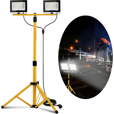 TolleTour Proyector LED 50W, iluminación floodlight exterior, proyector de obra impermeable IP66, luz blanco frío