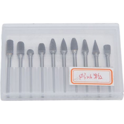Ortviai Fraise Rotative en Carbure de Tungstène – 10 Pièces, Double Coupe, pour Dremel et Outils Rotatifs (1/5)