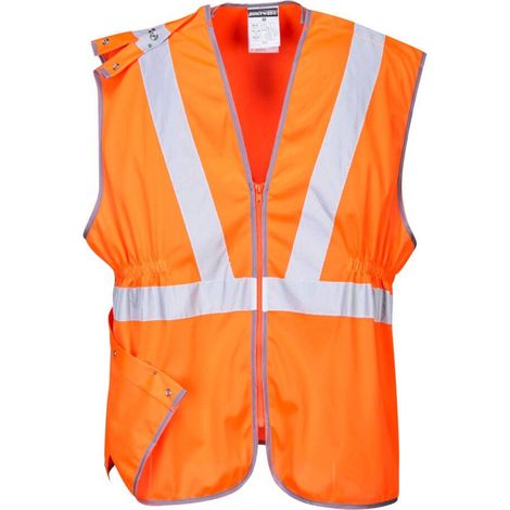 Gilet Hv Long Ris Colore: Arancione Taglia 4XL - Portwest (1/2)