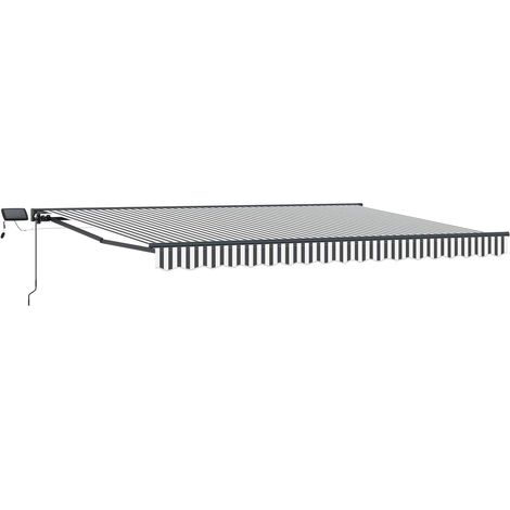 Manueller Markisenrahmen mit LEDs 4,5 x 3,5 m