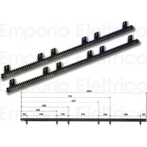 came crémaillère en nylon module 4 30x20 - 2 mètres - 009cgzp cgzp 2