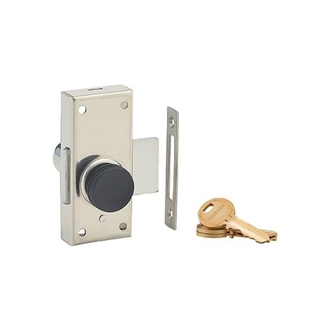 Chiavistello PLAISANCE in acciaio inox con pomolo e cilindro 26 mm, 3 chiavi – THIRARD (1/2)