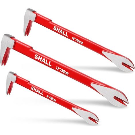 Nagelzieher Set 12 10 8 Zoll Stemmeisen Klauenstange 3-Piece (1/5)