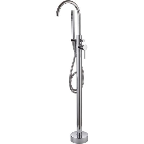 Grifo monomando sobre SUELO bañera/ducha DEBRIO para bañera exenta Cromado