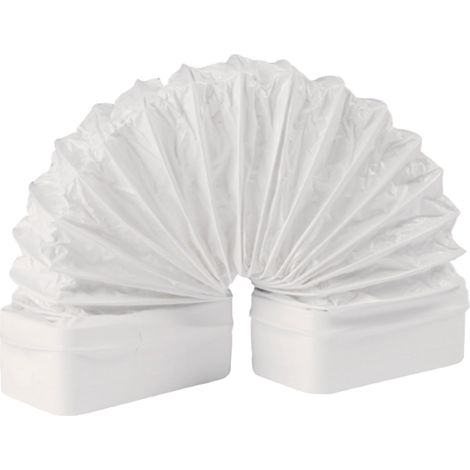 Manguito flexible rectangular blanco  55x110x500  55x110x500