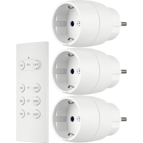 REV Funkschalt-Set Mini 3+1 ws 0085500103 Funk-Steckdosen-Set 4teilig Innenbereich 3680 W (1/5)