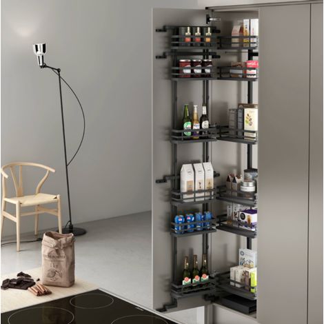 Columna despensero FLAT. Frontal 600mm. Altura 1870mm. Profundidad 495mm -