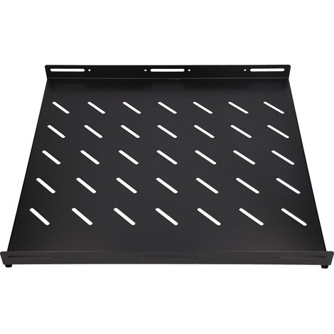 Extralink 1u 600mm noir étagère 19", 602 x 472mm, pour armoires of 800mm dededede profondeur (1/5)