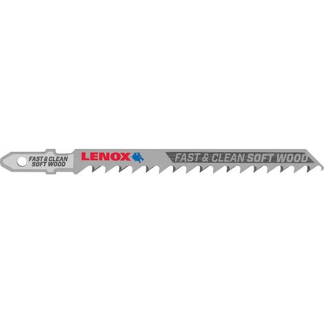 Lames de scie sauteuse Lenox SOFT WOOD™, longueur 101,6 mm, 6 TPI, UE 5 pièces