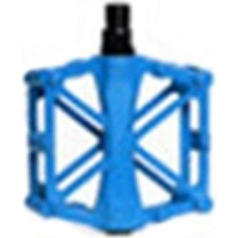 Flache Mountainbike-Pedale, leicht, aus Aluminiumlegierung, blau