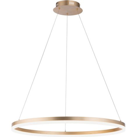 Lampe suspendue moderne Titus Ø 80cm laiton antique - 2383-60 (1/5)