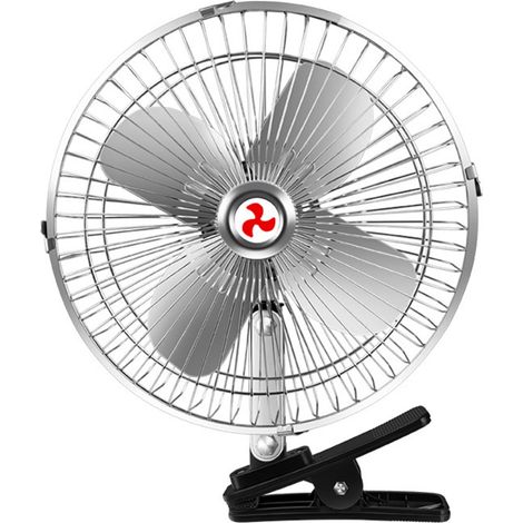 Ventilateur Rotatif Pour Véhicule - 12 V / 24 V - Clip Fixation - Lame En Alliage Métallique - Pour Camping-Car Camion Bateau Tracteur - 1 Pièce (1/5)