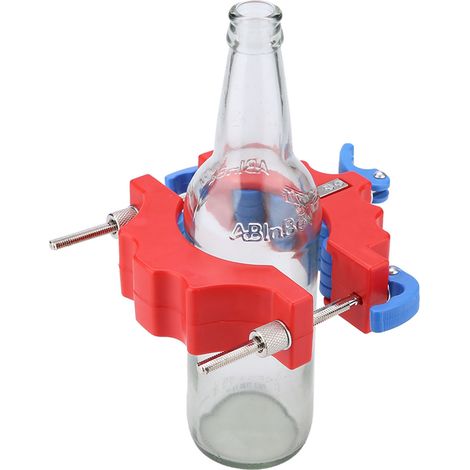 Coupe-bouteilles en verre pour bière et vin, outil de découpe pour loisirs créatifs et bricolage (rouge) (1/3)
