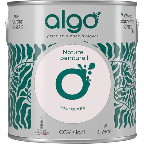 Pintura ecológica 2 L Rosa Tierno - Algo