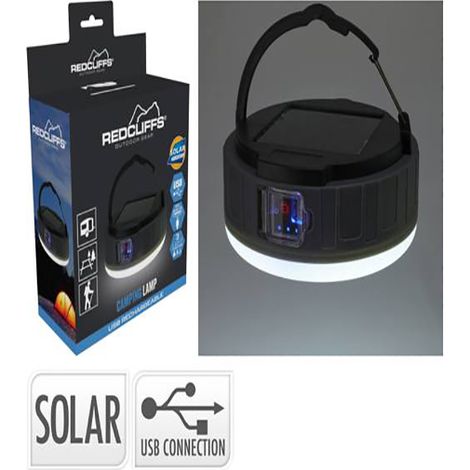REDCLIFFS linterna camping solar/bateria 16x6x6,7 cm , Linterna camping solar/bateria 16x6x6,7 cmMarca RedcliffsLámpara de Camping con Panel solar en Polipropileno 16x16x6,