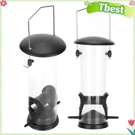 Tbest Tube de mangeoire à oiseaux Mangeoire à Oiseaux d'extérieur pour Petits Oiseaux – Mangeoire Suspendue animalerie d'aliment (1/5)