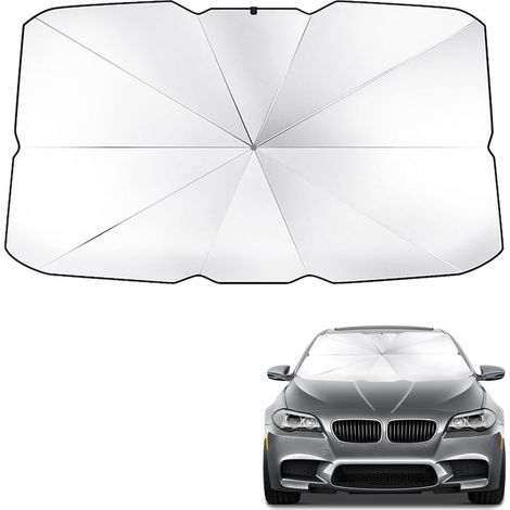 Pare Soleil Voiture Pare Brise Avant,Parapluie Pares Soleil Voiture,Pares-Brise de Voiture,pour la Plupart des Voitures,140 80cm (1/5)