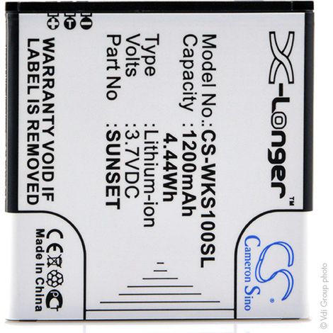 NX - Batterie téléphone, smartphone, GSM pour Blu 3.7V 1200mAh - SUNSETGOAC535143120T (1/4)